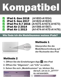 D DINGRICH iPad Billentyűzet Tok QWERTZ Német Vezeték Nélküli Bluetooth Toll Tartó 2