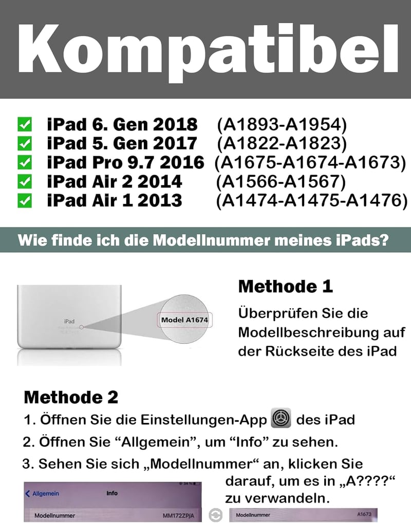 D DINGRICH iPad Billentyűzet Tok QWERTZ Német Vezeték Nélküli Bluetooth Toll Tartó