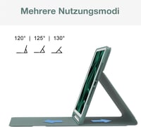 D DINGRICH iPad Billentyűzet Tok QWERTZ Német Vezeték Nélküli Bluetooth Toll Tartó 4