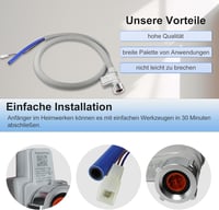 D.I.Accessa Aquastop Mosogatógép Tömlő 1,8m - Víztömlő Aquastop Védelemmel Mosogatógéphez DD81-01211A Szürke 4