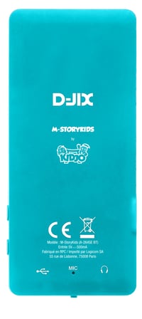 D-JIX M-StoryKids Detský prehrávač rozprávok pre deti od 3 do 8 rokov - 150+ nahratých rozprávok a príbehov - 25-hodinová výdrž batérie - Bluetooth - 4 GB - USB-C 6