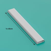 Canal pentru cablu TV D-Line, pat cablu autoadeziv pentru perete, design plat – 60 mm x 15 mm x 40 cm – alb 4