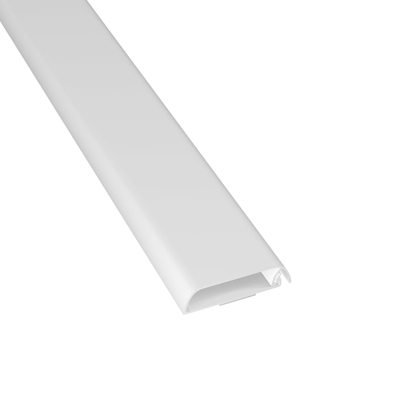 Canal pentru cablu TV D-Line, pat cablu autoadeziv pentru perete, design plat – 60 mm x 15 mm x 40 cm – alb