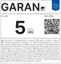 Switch Gigabit D-Link DGS-105GL cu 5 porturi, neadministrabil, fără ventilator, carcasă metalică, desktop, Plug and Play, QoS, 802.3az EEE, negru 5