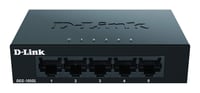 Switch Gigabit D-Link DGS-105GL cu 5 porturi, neadministrabil, fără ventilator, carcasă metalică, desktop, Plug and Play, QoS, 802.3az EEE, negru 1