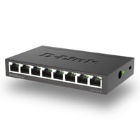 8-portový gigabitový prepínač D-Link DGS-108 Layer 2 – prenos dát 2000 Mbit/s, bez ventilátora, kovové vyhotovenie, čierny 6