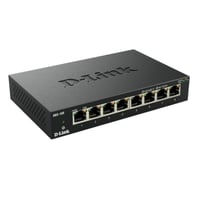 8-portový gigabitový prepínač D-Link DGS-108 Layer 2 – prenos dát 2000 Mbit/s, bez ventilátora, kovové vyhotovenie, čierny 5