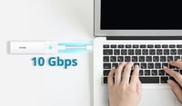 D-Link DSP-111 M.2 NVMe/NGFF SSD külső ház - USB-C 10 Gbps, alumínium 4