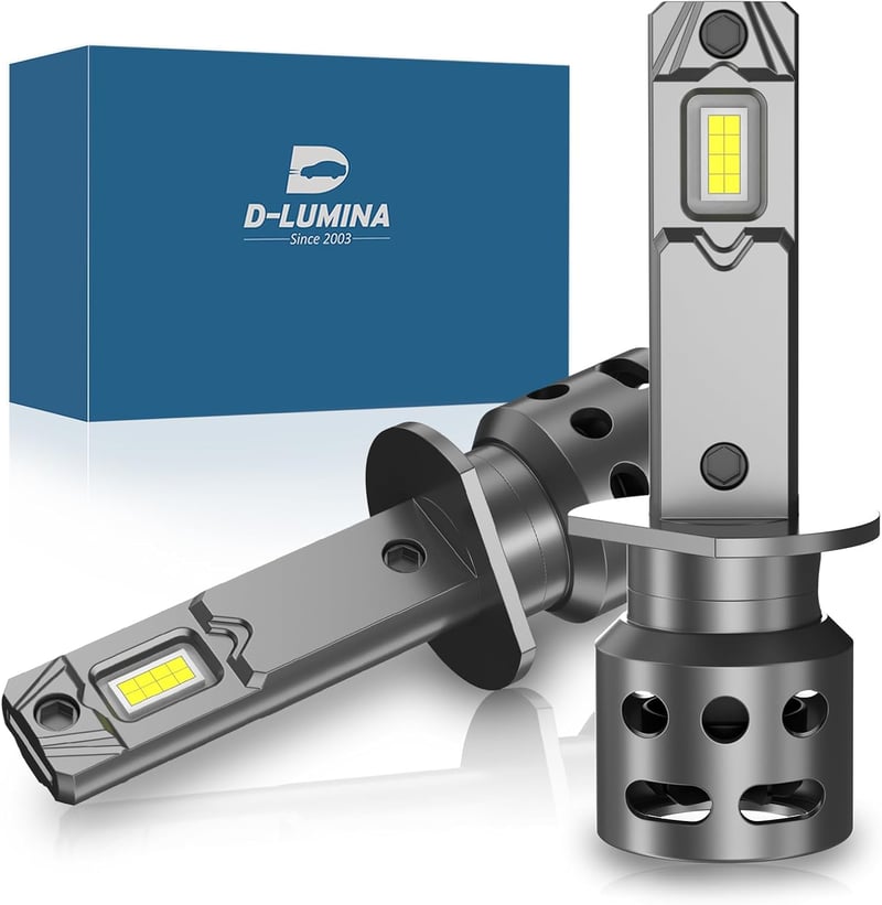 D-Lumina H1 LED Izzó 100W 16000LM Halogén Helyettesítő Autó Fényszóró 12V-18V 2db