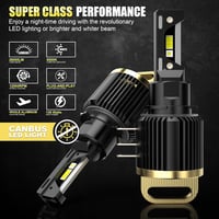 D-Lumina H15 LED Fényszóró Izzó 130W 26000LM 6500K - Canbus Hibamentes Autó Lámpa Szett Hűtőventilátorral, 2db 6