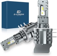 D-Lumina H15 LED fényszóró izzó szett, Canbus hibamentes, 12000LM, 6500K fehér fény, 40W+10W nappali, autó első lámpa, 2 db 1