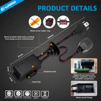 D-Lumina H4 LED Fényszóró Canbus Dekóder - Villogásgátló Kábelköteg, Hibaelhárító Adapter Készlet, 16V, 2 db 5
