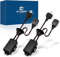 D-Lumina H4 LED Fényszóró Canbus Dekóder - Villogásgátló Kábelköteg, Hibaelhárító Adapter Készlet, 16V, 2 db 1