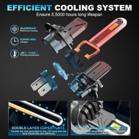 D-Lumina H7 LED Canbus 100W 16000LM 6500K fényszóró izzó pár 4