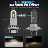 D-Lumina H7 LED Canbus 100W 16000LM 6500K fényszóró izzó pár 3