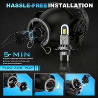 D-Lumina H7 LED Canbus 100W 16000LM 6500K fényszóró izzó pár 5