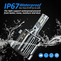 D-Lumina H7 LED fényszóró izzó Volkswagen, Mercedes modellekhez, autóspecifikus adapterekkel, 100W 10000LM 6000K fehér, 2db 8