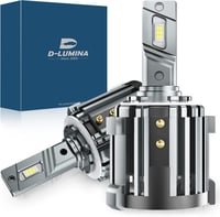 D-Lumina H7 LED fényszóró izzó Volkswagen, Mercedes modellekhez, autóspecifikus adapterekkel, 100W 10000LM 6000K fehér, 2db 1