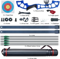 D&Q Recurve Íj Jobbkezes 50 Inch 40 Font Felnőtt Nyílvesszővel 5