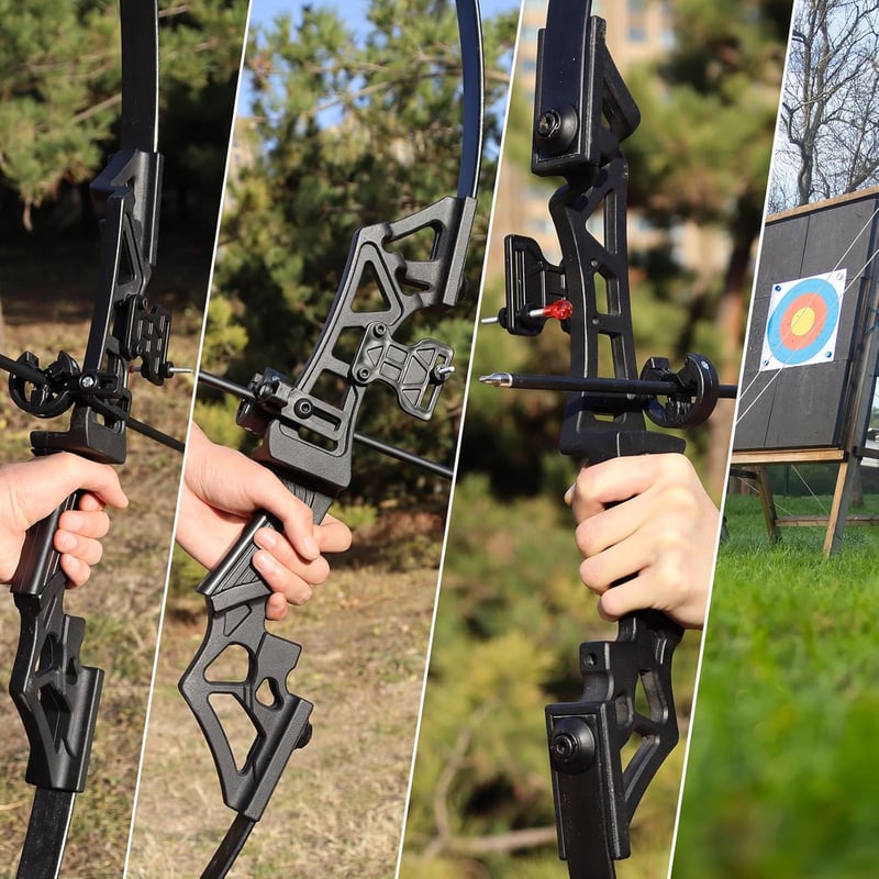 D&Q Takedown Recurve Íj 40 lbs Felnőtt Vadász Nyíl Készlet Jobbkezes