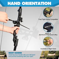 D&Q Takedown Recurve Íj 40 lbs Felnőtt Vadász Nyíl Készlet Jobbkezes 6