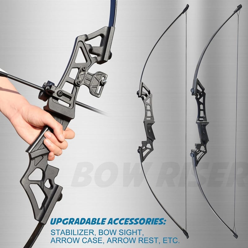 D&Q Takedown Recurve Íj 40 lbs Felnőtt Vadász Nyíl Készlet Jobbkezes