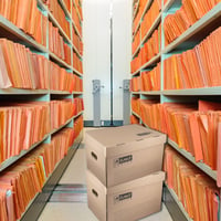 D.RECT Archive Box 2100 Zip archivačný box, 6 ks – kartónový archivačný box s vekom, 431x333x294 mm, hnedý, kancelársky úložný box 7