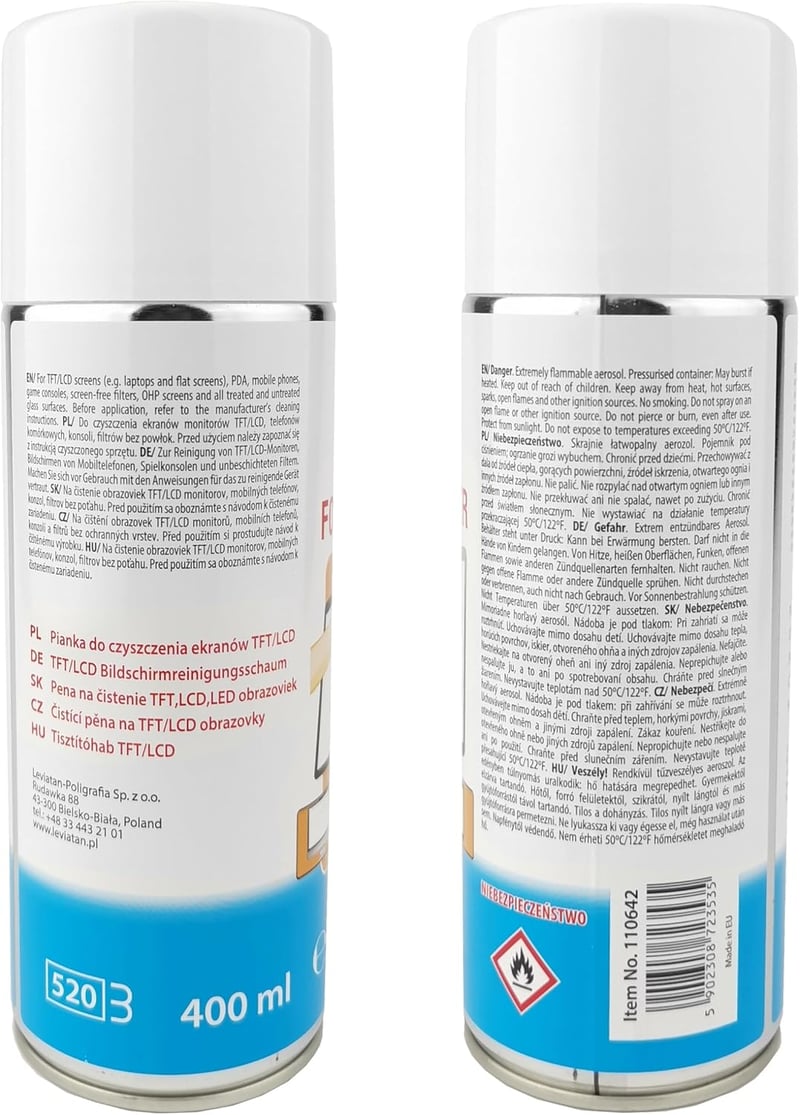 D.RECT Hab Tisztító Hab 400ml - PC, Tablet, Okostelefon, TV, LCD, LED, OLED