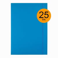 D.RECT Kartónový zakladač s gumičkou, 300 g, modrý, balenie 25 ks, poštová zložka na archiváciu dokumentov 6