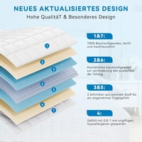 Autsel Súlyozott Takaró 9kg 155x220cm - 100% Pamut Nehéz Takaró Felnőtteknek, Stresszoldó Alvássegítő Relaxációs Paplan Üveggyöngyökkel, Hip 2