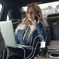 VOLTRON 150W Feszültségátalakító 12V-230V, 2 Aljzat, USB-C, Laptop/Telefon Töltő 2