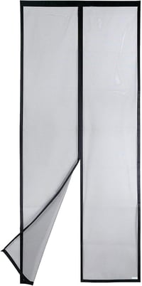 Apalus Mágneses Szúnyogháló Ajtóra 90x210 cm - Macskabiztos, Erős Mágnesekkel, Tartós Hálós Rovarháló Erkélyajtóra, Fekete 1
