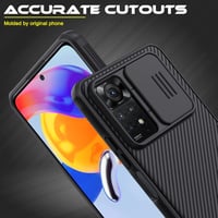 Xiaomi Redmi Note 11 Pro kameravédős, kémkedésgátló tok - Fekete 7