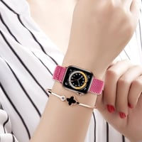 Apple Watch rózsaszín nylon szíj 38-41 mm-es modellekhez 6