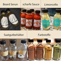 DIDITIME 60 ml Mini Üvegpalack Szett 6 db - Légmentes Fehér Üvegek Olajhoz, Italokhoz, Gyömbér Shotokhoz Tölcsérrel - Szivárgásmentes Utazó  3