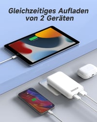 Zinooy USB C Töltő 20W PD Kimenettel - 2 Portos Lapos Kialakítású Gyorstöltő iPhone 15/14/13/12 és Samsung Galaxy Készülékekhez, Kompakt Mér 4