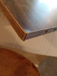 Hanah Home stolić za kavu s uzorkom oraha 120x65x40 cm, 18 mm melaminski premaz — manja oštećenja na ploči stola i nogama (stanje: vidi 2. sliku) 3
