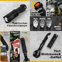 Túlélő Készlet Férfiaknak - Karácsonyi Ajándék Ötlet Kempingezéshez és Kalandokhoz 4