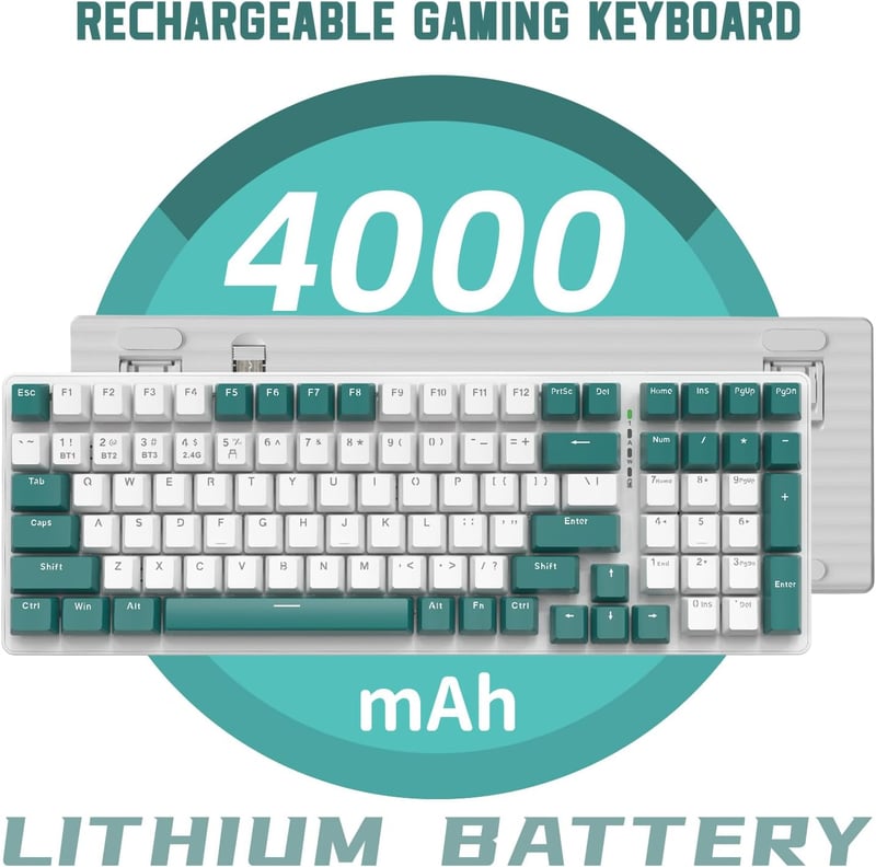 MAMBASNAKE K6 Pro Mechanikus Gaming Billentyűzet - 96% Méret, 3 Csatlakozási Mód, Hot Swap, 4000 mAh, RGB Háttérvilágítás, Spirál USB-C Kábe