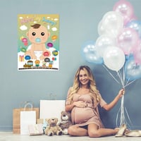 Babaváró Buli Kellék: 24 Vidám Cumi Matrica Szett 6