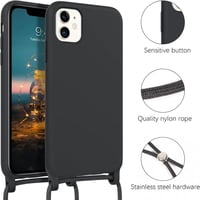Apple iPhone 11 Szürke Szilikon Tok Nyakpánttal 3