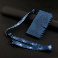 Samsung Galaxy S22 Plus 5G 2 az 1-ben Crossbody Pénztárca Tok Nyakpánttal 5