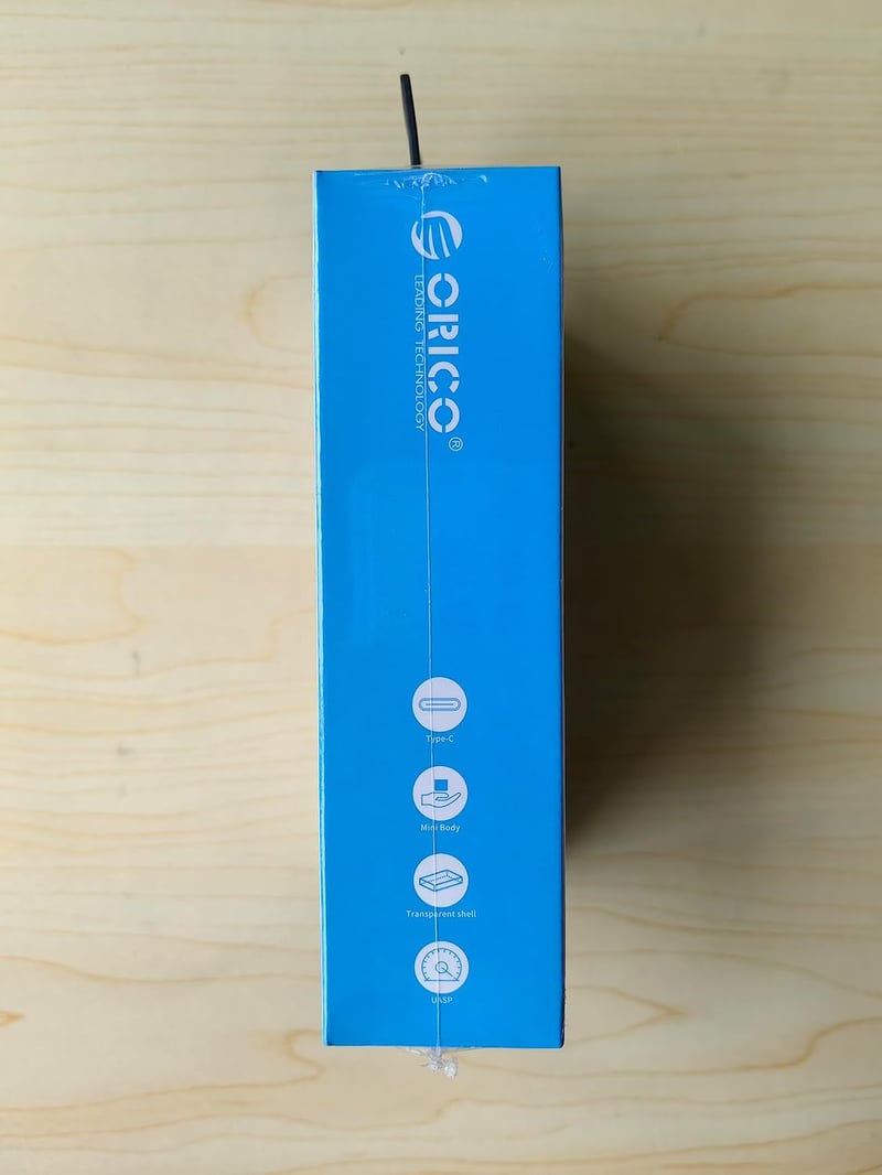 ORICO M.2 NVMe SSD külső ház, 10Gbps USB-C, átlátszó, 2230/2242/2260/2280 méretekhez