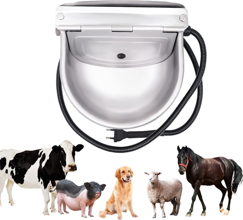 Fűthető önitatóvályú 220V - Automatikus, fagyálló itatórendszer lovaknak, szarvasmarháknak