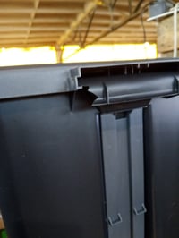 Sundis StepBin 50 literes pedálos szemetes fekete-antracit 40x33x57,5 cm hiányos — nyitófülke törött nélkül (állapot: lásd a 2. képet) 2
