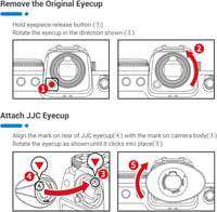 Nikon Z9 Z8 kompatibilis JJC szilikon szemkagyló - prémium kereső 5