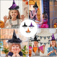 10 db Fekete Varázsló Kalap Gyerekeknek és Felnőtteknek - Halloween Boszorkány Jelmez Kiegészítő 7