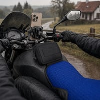Szélálló nyeregtúra: nyeregalátét + MOLLE admin táska + rezgéscsillapító telefontartó 1