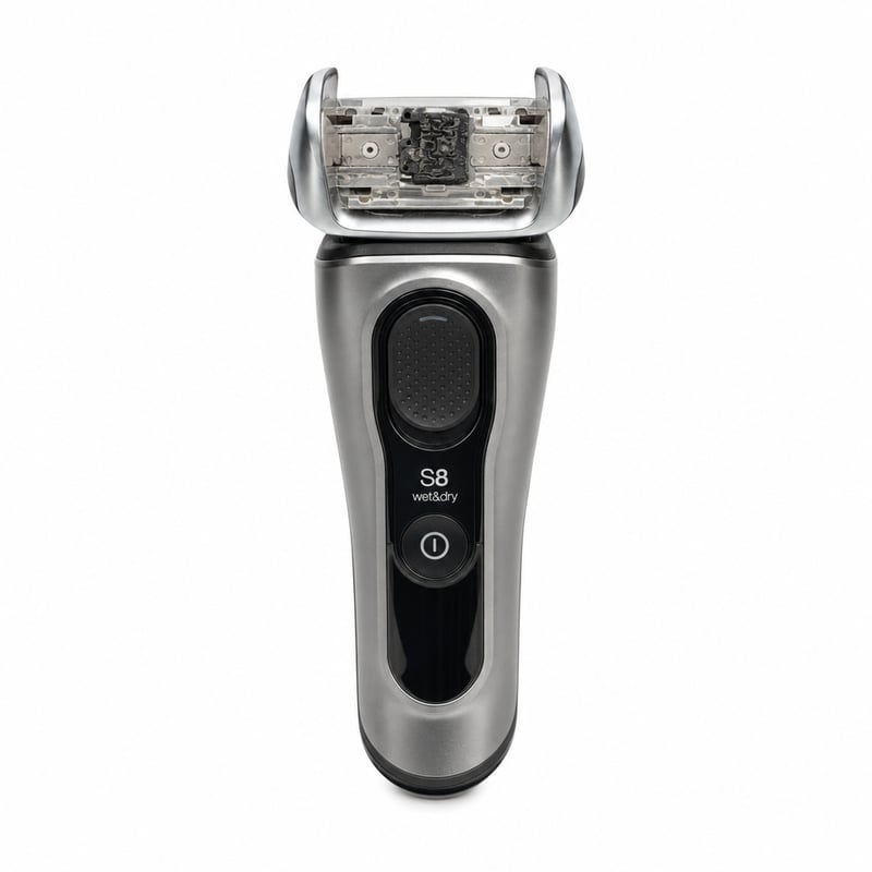 Aparat de ras electric pentru bărbați Braun Series 8 8517s, cu 4+1 capete de ras, precizie — fără încărcător și cap de ras, netestat (stare: vezi a 2-a imagine)
