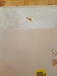 Album foto Hama cu motiv inimă 29x32 cm, album de nuntă cu 50 de pagini albe, pentru 250 de fotografii — copertă perforată și zgâriată (stare: vezi a 2-a imagine) 2